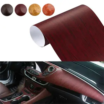 

30*100cm PVC Wood Grain Textured Car Interior Stickers Waterproof Vinyl Wrap Film Decals Car Styling
