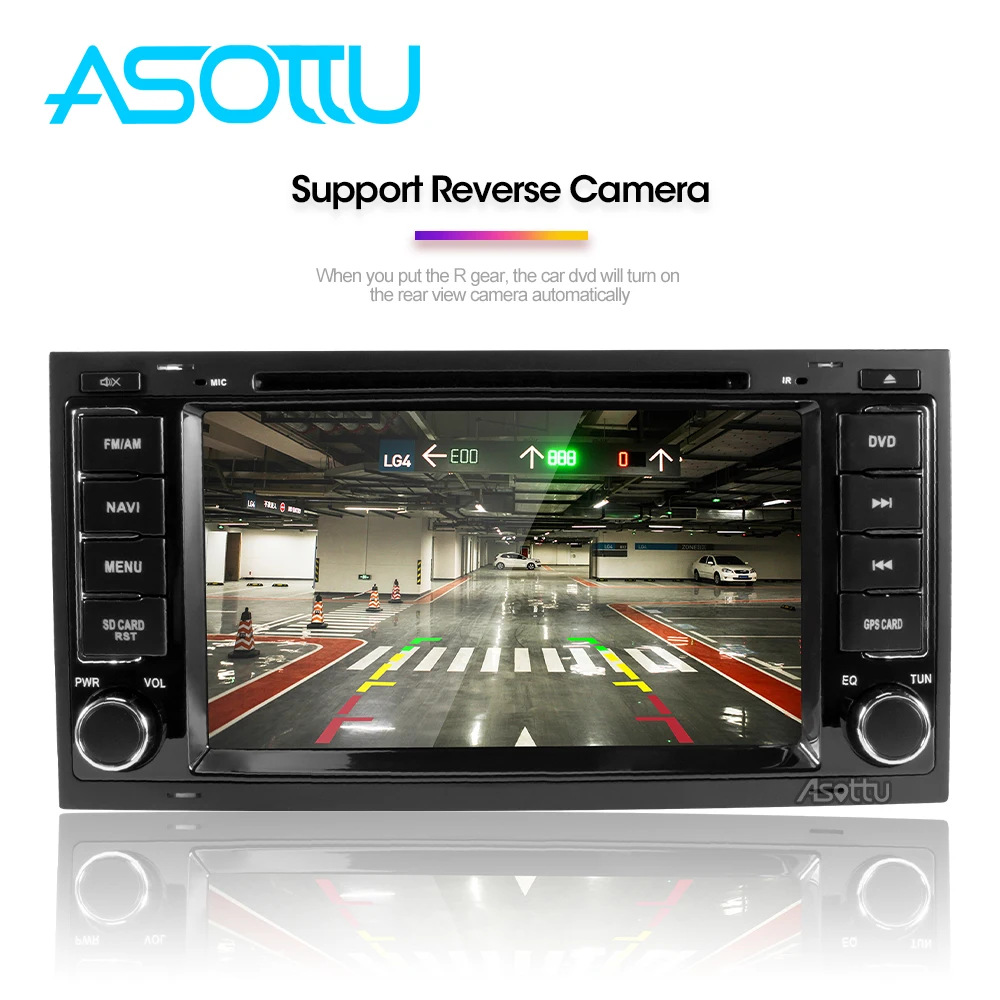 Asottu android 9 0 Автомобильная dvd навигационная система Радио для vw Touareg 2002 2007 gps