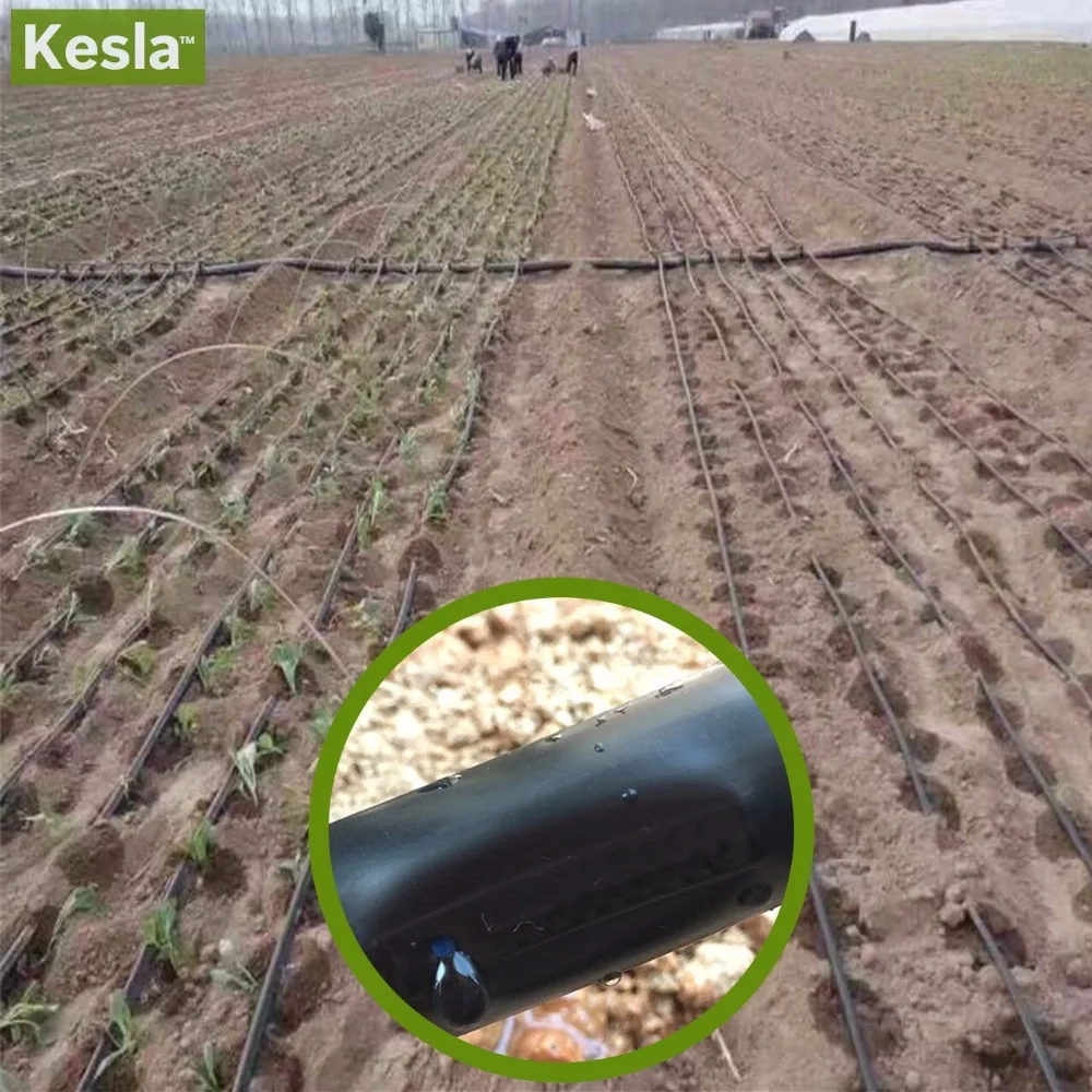 KESLA 150 м 16 мм 0,2 мм толщина капельного орошения лента 5/8 ''8 мил w/20 см излучатель капельница расстояние шланг теплицы садовый разъем