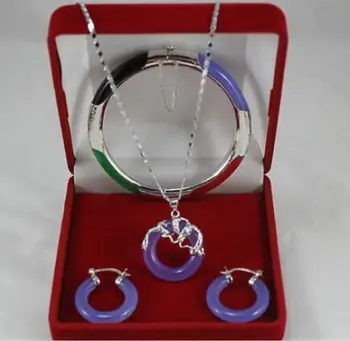 

Free shipping new hot Wonderful Multicolor Jade Circle Dragon Pendants Necklace Earring Bracelet