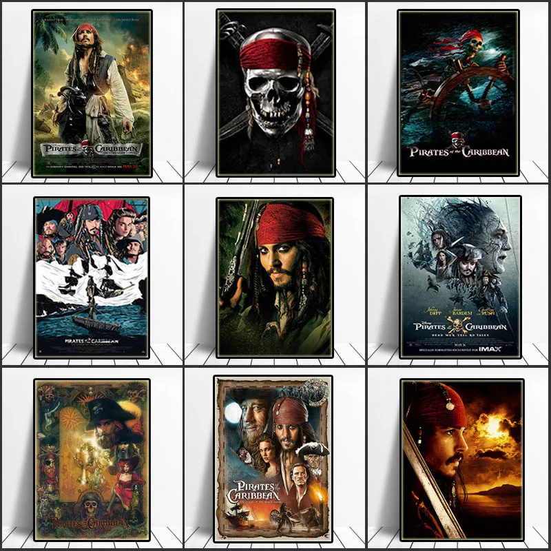 Картина на холсте классическое аниме Настенная картина из фильма Пираты