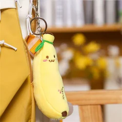 LLavero de juguetes de peluche de plátano para niños y niñas, llaveros de peluche de fruta, regalo de vacaciones, regalos de Navidad, 15CM, 1 unidad