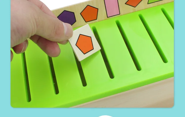 2-3-6 Baby Semi-Montessori Children'S Educational Toy Knowledge Box Classification Box a Year of Age Early Education Wood Matchi
