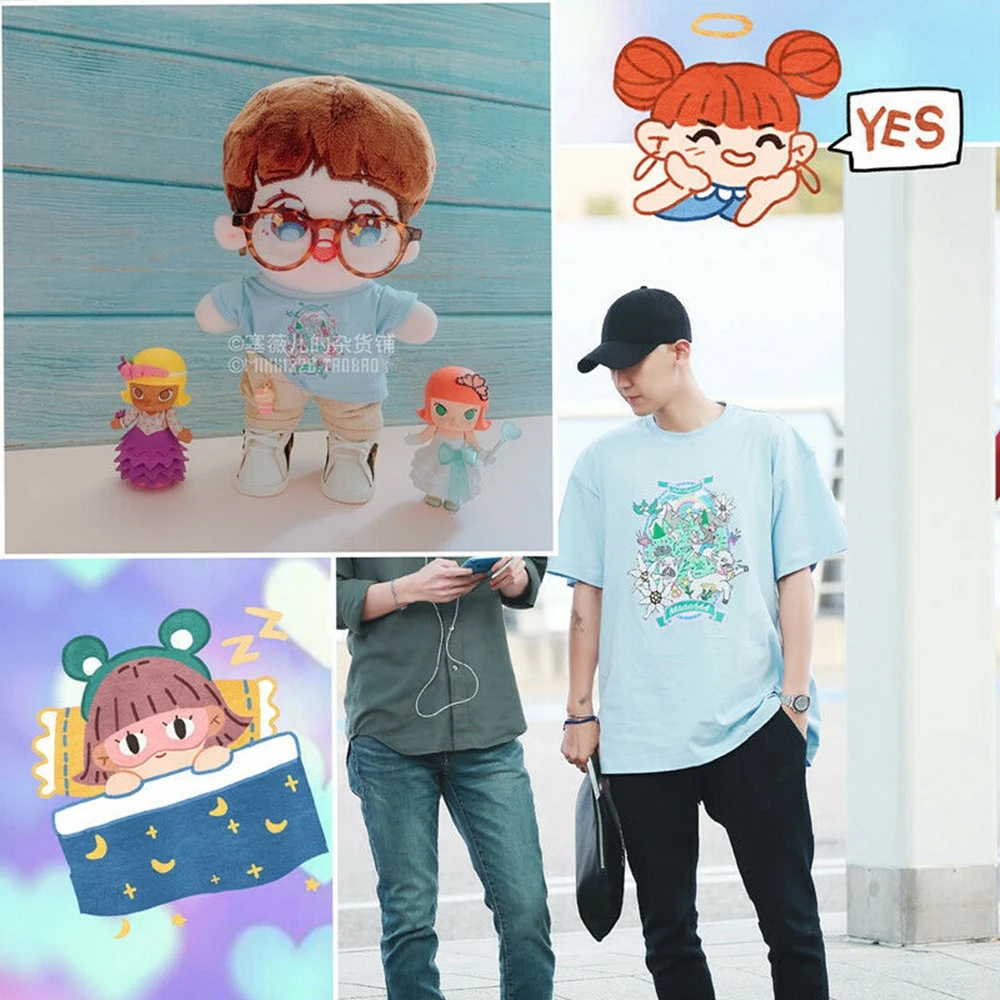 Ручная работа Kpop EXO XOXO Park Chanyeol кукольная одежда Милая футболка мягкая Подарочная игрушка ограниченная креативная редкая
