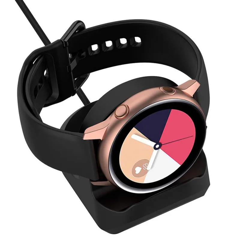 Портативный Smartwatch зарядный док-кабель легкая зарядная станция подставка держатель для samsung Galaxy Watch Active SM-R500
