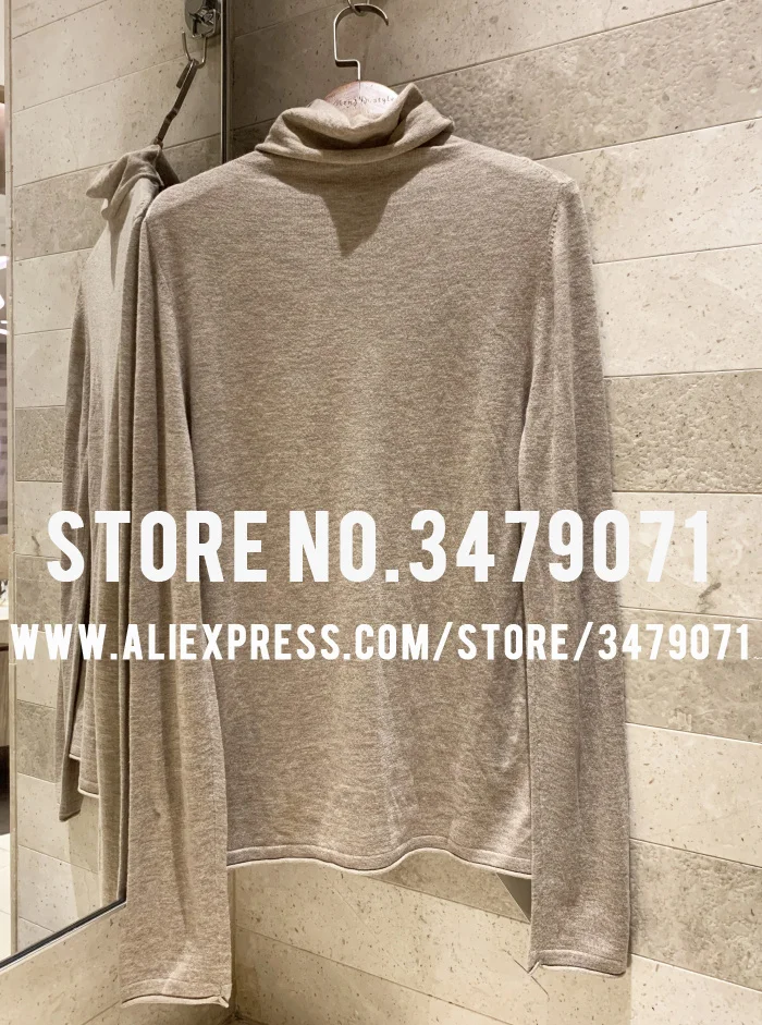 Women's sweater winter jacket turtleneck sweater ladies thin pullover elasticity sweater high quality bottoming shirt soft - Цвет: Хаки