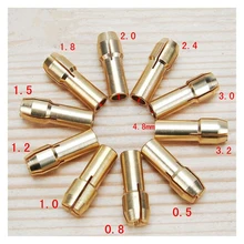 10 шт много электрический шлифовальный медный патрон Электрический для 0,5-3,2 мм Шлифовальная головка аксессуары