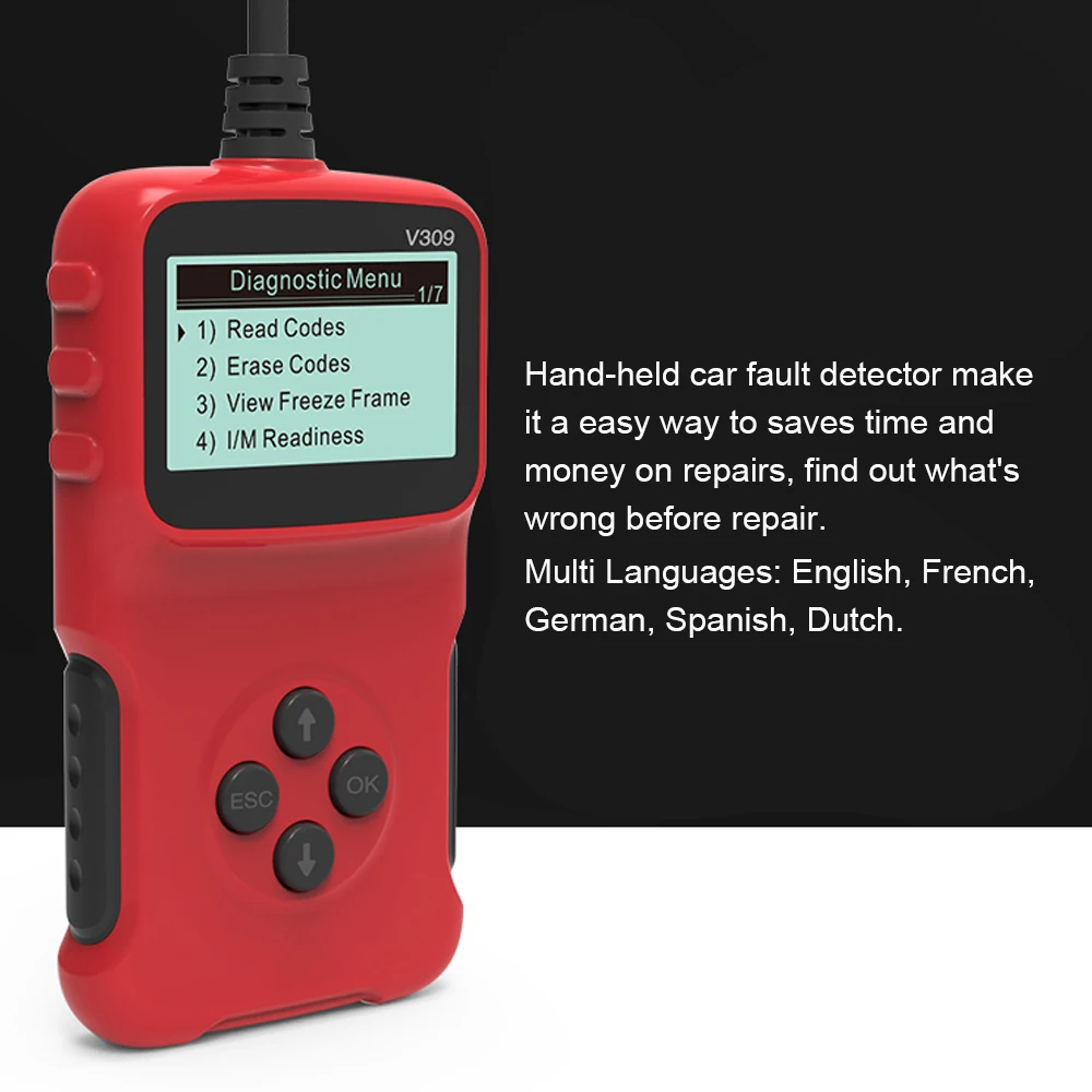 Automobile Fault Detector Automotive Diagnostic Tools Reading Card Car Repairing Diagnostic Tool Engine Light Interface Scanner car battery charger price