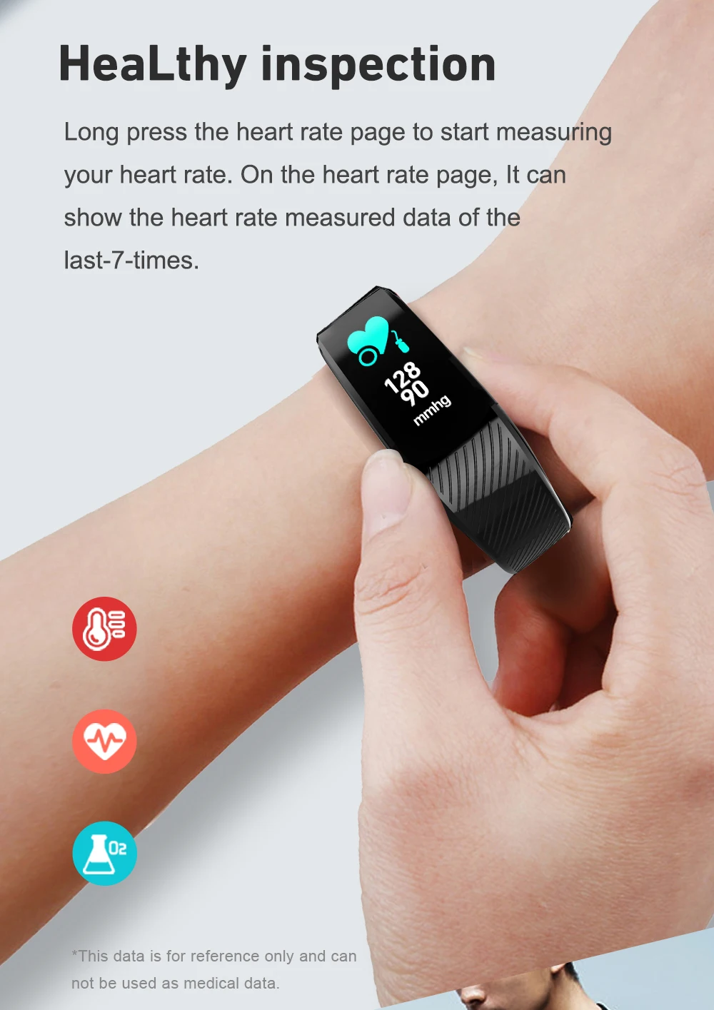 NEW Smart Bracelet Color Screen Heart Rate Step Counter Smart Watch Heart Rate Detection Blood Pressure Monitoring For Men Women