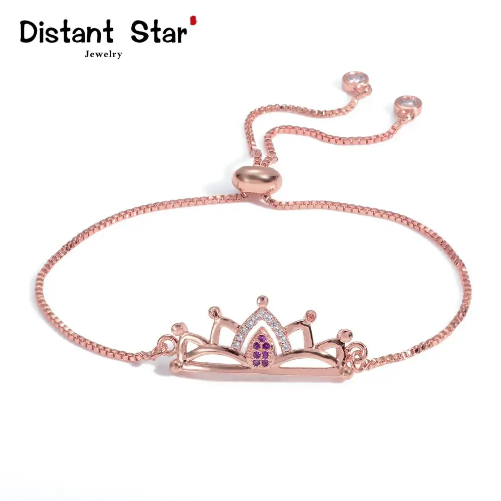 Браслет новый высококачественный браслет с подвеской в виде короны женский