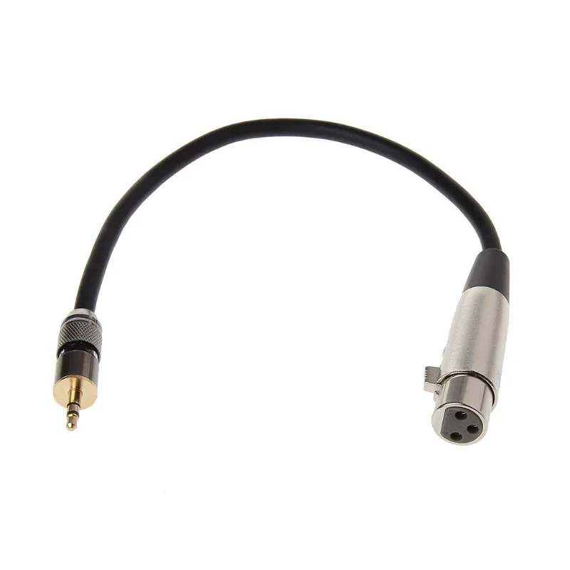 XLR 3Pin Женский до 3,5 мм 1/" TRS мужской металлический разъем аудио кабель-адаптер 0,3 м