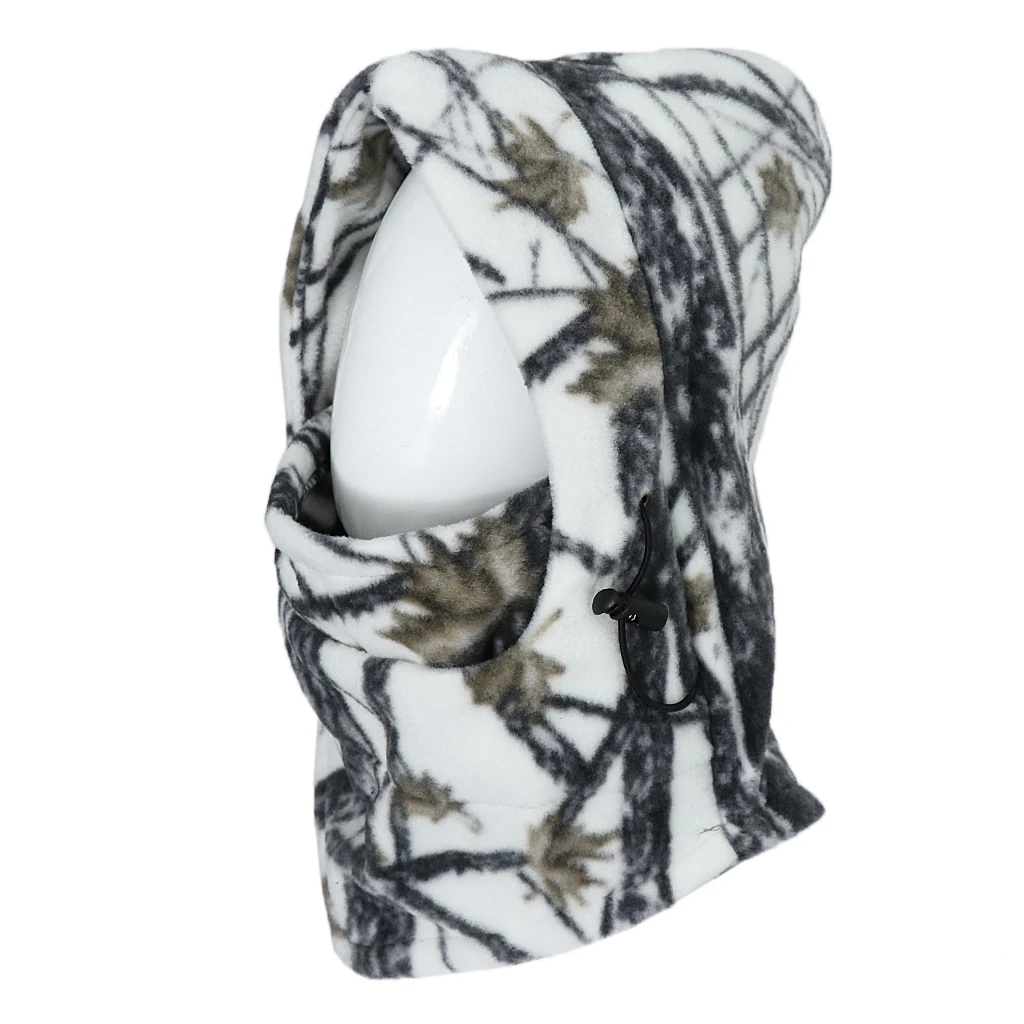 Camouflage Windproof Warm Winter Sports Ski Cycling Fleece Balaclava Hat Cap Neck Hood Face Mask Winter Sports Face Mask