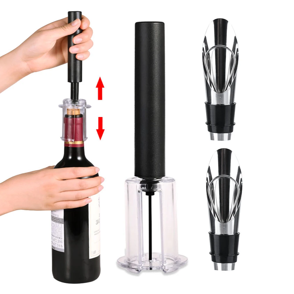 1 Pcs Air Pump Wine Bottle Opener Stainless Steel Pin Type Bottle Pumps Abridor De Vinho Kitchen Opening Bar Accessories AliExpress