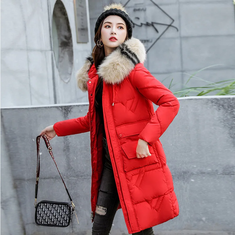 

Winter down Jacket Cotton-padded Clothes Women's Mid-length Versatile Cotton-padded Jacket 2019 New Style Korean-style Slim Fit
