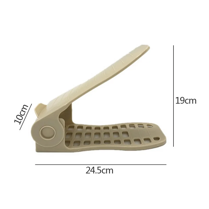10PCs Adjustable Double-layer Shoe Rack Practical Shoes Stand Shelf Organizer Home Space Saver Quality Storage Holder New