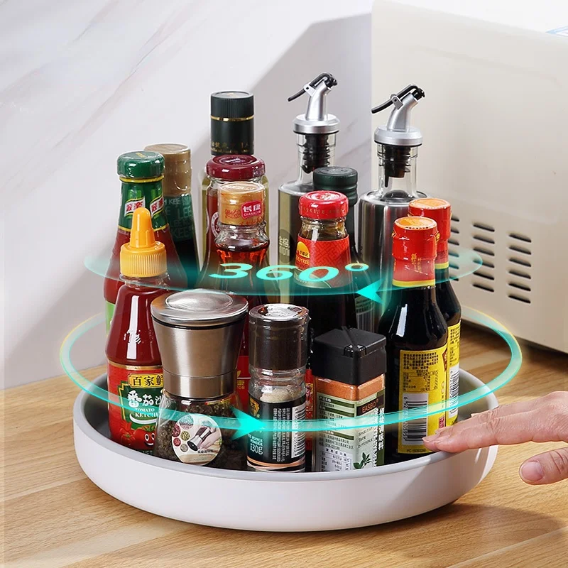 Rotary Seasoning Rack Kitchen Table Multifunctional Soy Sauce Bottle