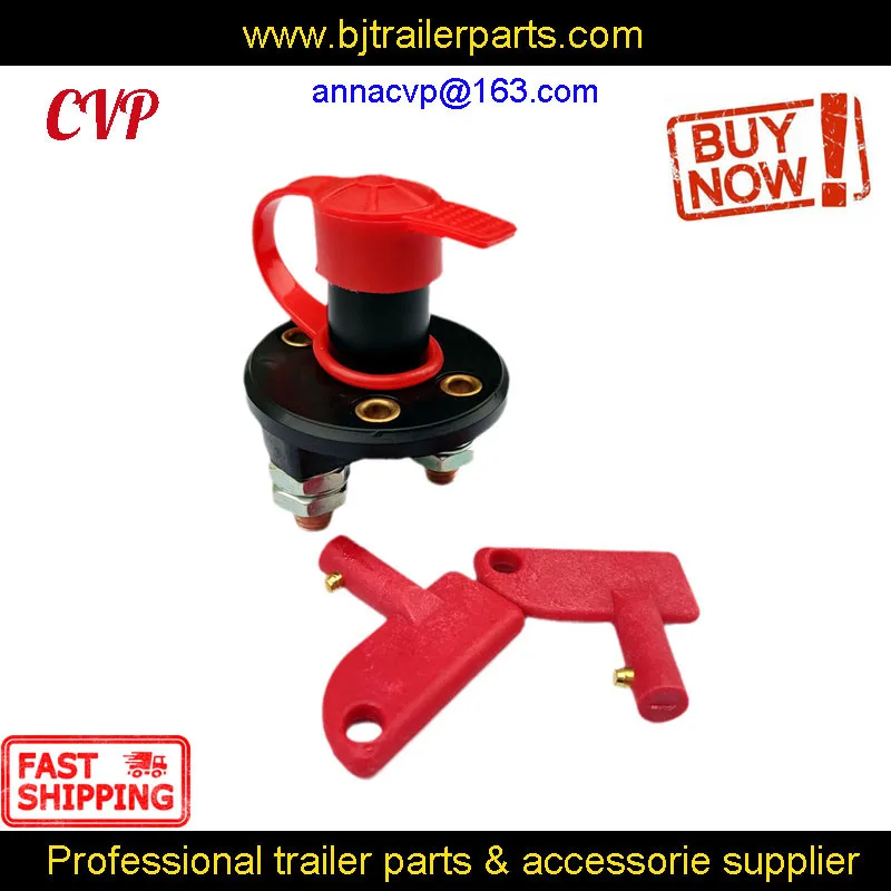CVP 12/24V Battery Isolator Kill Switch With Key & Cover Cut off Power Kill For Car Truck Caravan Camper Accessories Boat Parts