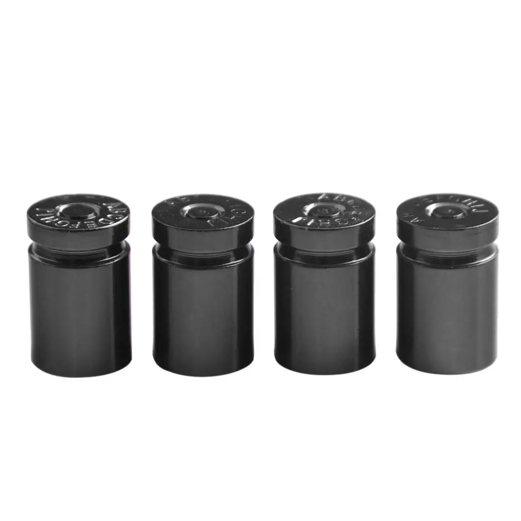 Pack Of 4 Aluminum Alloy Car Truck Bicycle Tire Stem Valve Caps Dust Covers Protectors