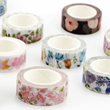 

Cute Kawaii Plants Flowers Japanese Masking Tape 1.5cm*7m Decorative Adhesive Tape Scrapbooking Sticker Stationery