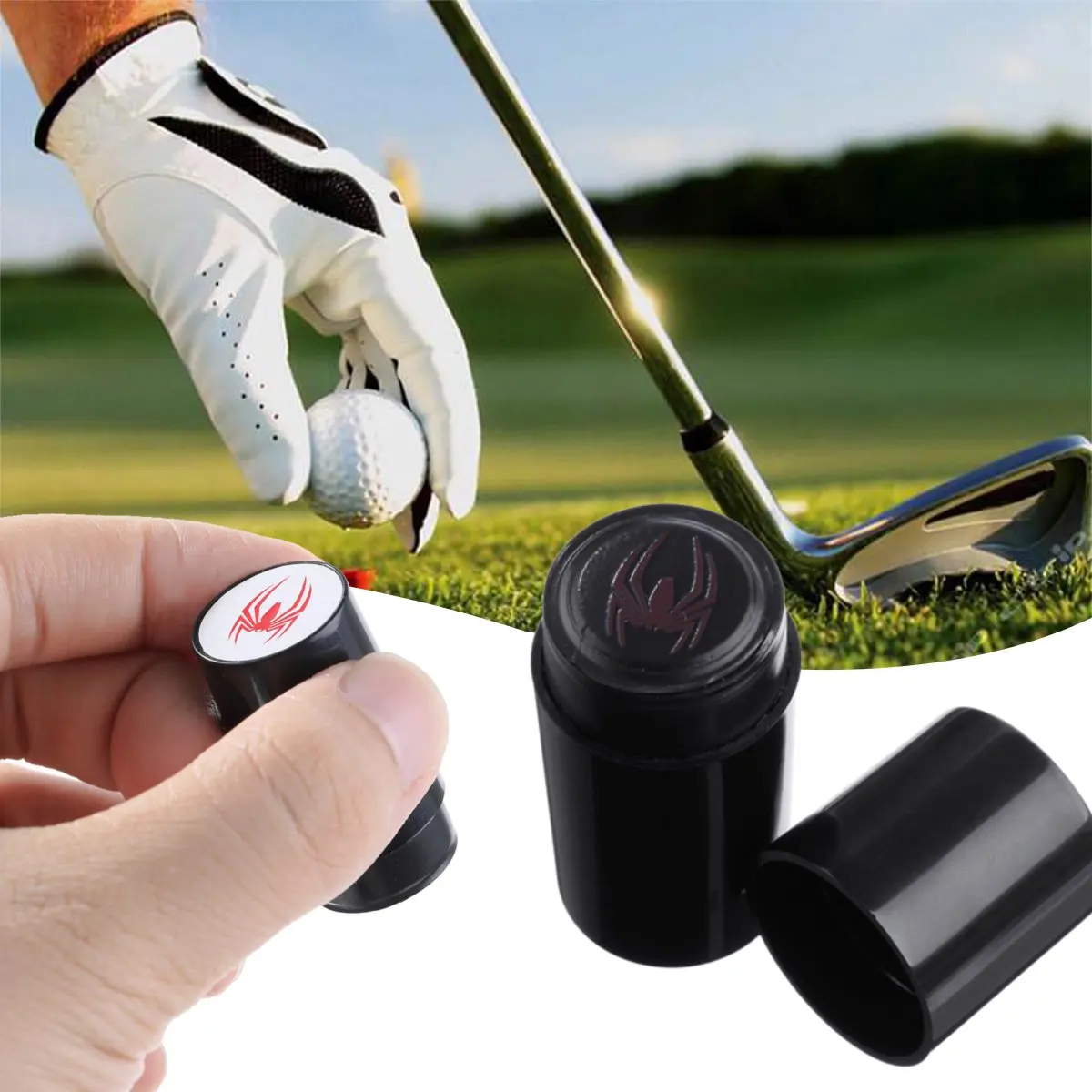 

Golf Ball Stamper Marker Professional Golf Seal Fadeless Quick Dry Printing Stamp Tools Golf Club Accessories Color Random