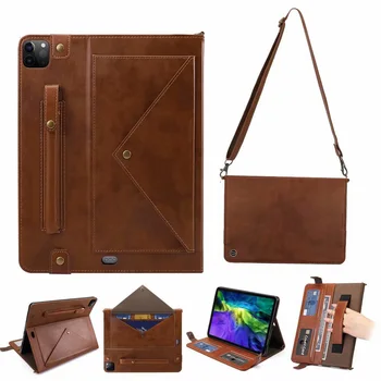 

for iPad Pro 11 12.9 2020 Case with Pen Holder PU Leather Stand Back Cover Sleeve Bag Case for iPad Pro 12.9 inch 2020 Cases