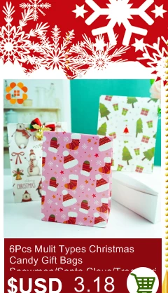 Nette Weihnachten SüßIgkeit Speicher Tasche Kann Dekoration für Haus Gesc l1y Details about   1X 