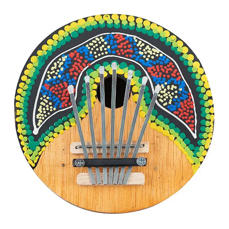 Kalimba Thumb Piano-7 клавиш-настраиваемый-Кокосовая Скорлупа-окрашенный