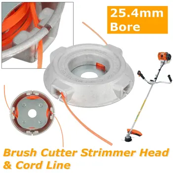 

Universal Aluminium alloy Nylon Brush Mower Bump Spool Grass Trimmer Line Cutter Head Thread Line String Saw Grass Brush Mower
