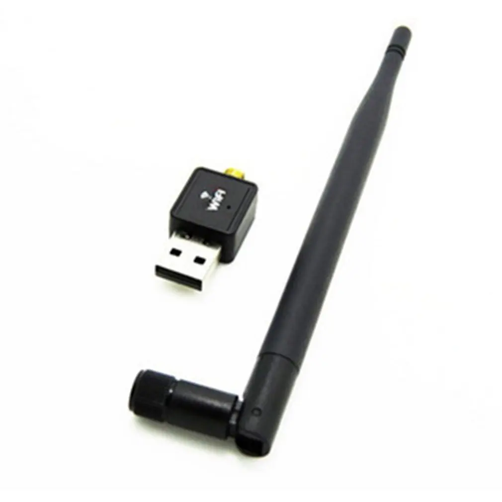 Беспроводная сетевая карта USB приемник Wi-Fi для ноутбука маленькая с антенной