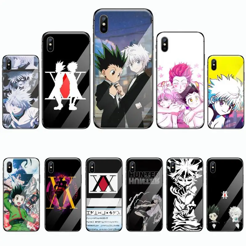 

HUNTER X HUNTER Phone Case Tempered glass For iphone 6 6S 7 8 plus X XS XR 11 12 PRO MAX Mini