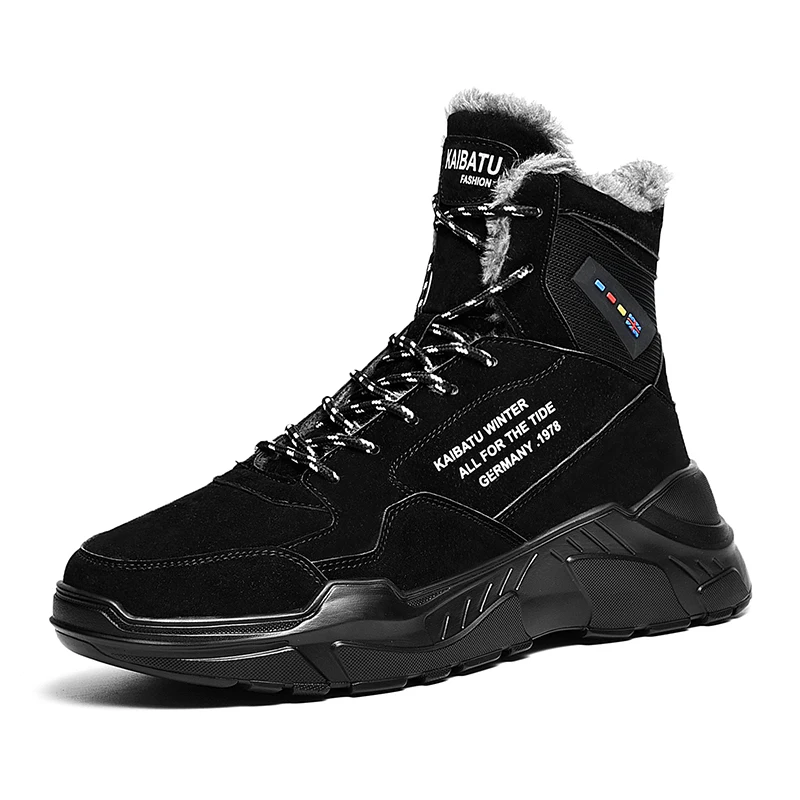 Big Size 39 46 Men Boots Fashion Termal Snow Boots Comfortable Kid