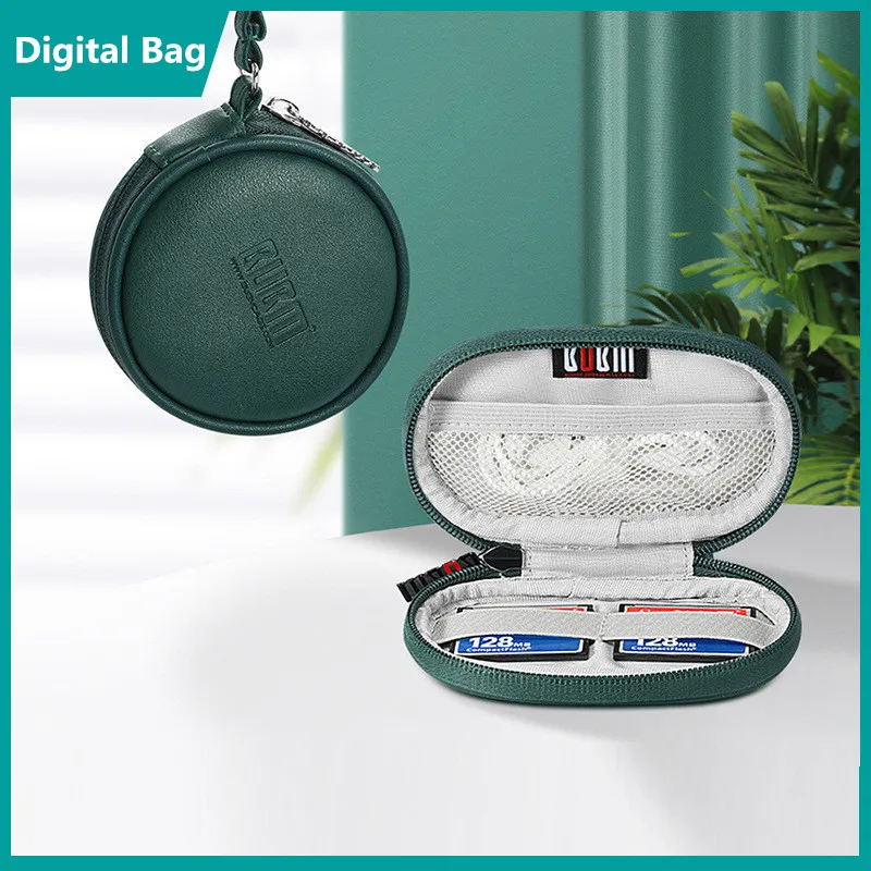 

Mini Earphone Case Storage Bag Portable Protective USB Cable Organizer Memory Card Small Items Storage Bag Accessories Supplies