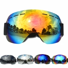 УФ-защита, противотуманные и песочные большие сферические очки для мужчин и женщин, снежные очки, лыжные очки, сноуборд G