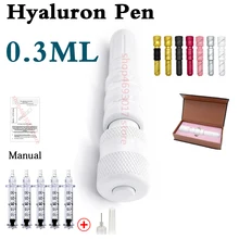 0,3 мл гиалуроновая ручка для обучения гиалуроновой инъекции пистолет гиалуроник ручка для губ наполнитель гиалуроновой кислоты Без Иглы Мезотерапия пистолет