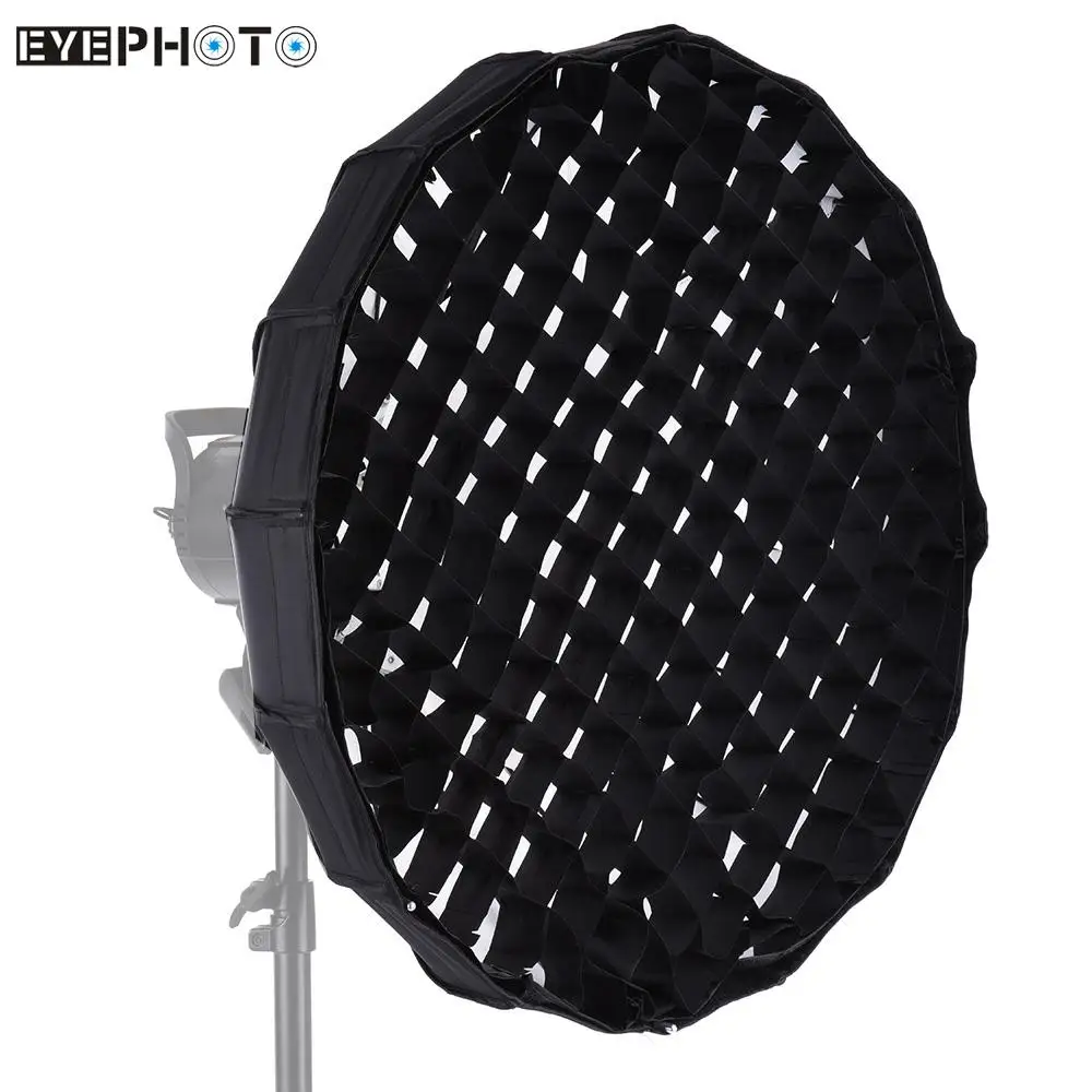 

Andoer 60cm Folding Collapsible Beauty Dish Softbox with Honeycomb Grid Bowens Mount for Studio Strobe Flash Light