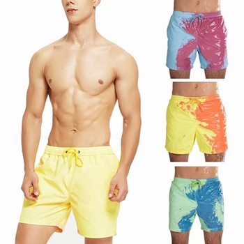 

Temperature Sensitive Color Changing Beach Pants Shorts Soft for Swimming Pool FS99