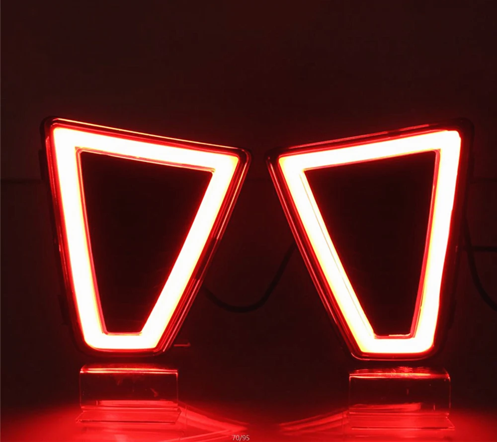 Автомобильная проблесковая 1 пара светодиодный задний бампер лампа для Honda Jazz Fit