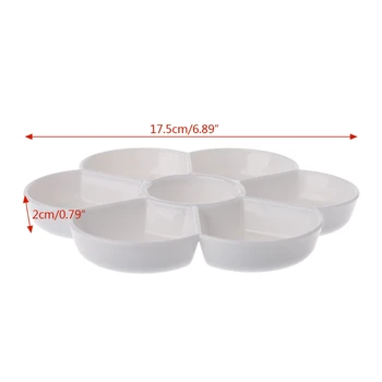 

7 Holes Palette High Quality Acrylic Gouache Watercolor Paint Palette Plastic