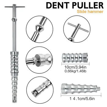 

Car Body Paintless Dent Repair Tool Kit dent remover with Slide Hammer T Bar Puller + 6Pcs Pulling Tabs