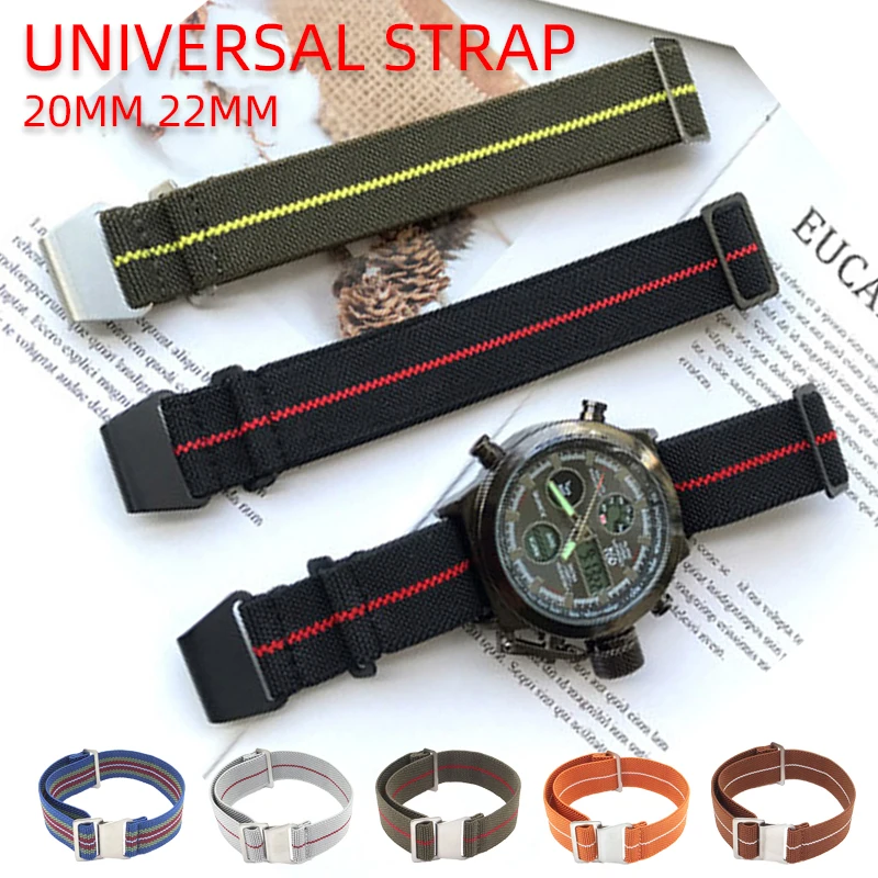 20mm 22mm Nylon watch band for Samsung Galaxy Watches 3 41 45mm Strap