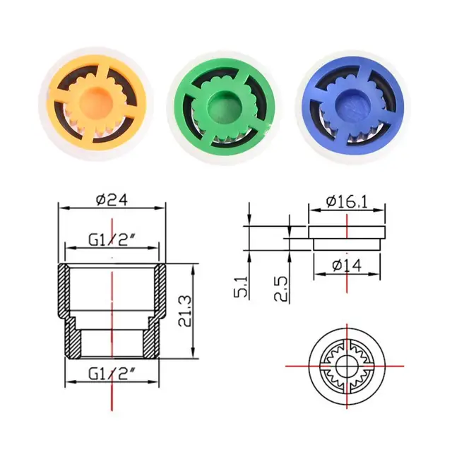 Víztakarékos Zuhanyáramlás -Redukáló Szabályozó Adapter Állandó Áramlás -Fogyasztás Csökkentése 4/6/9L/Perc A Zuhanyfejhez - Image 4