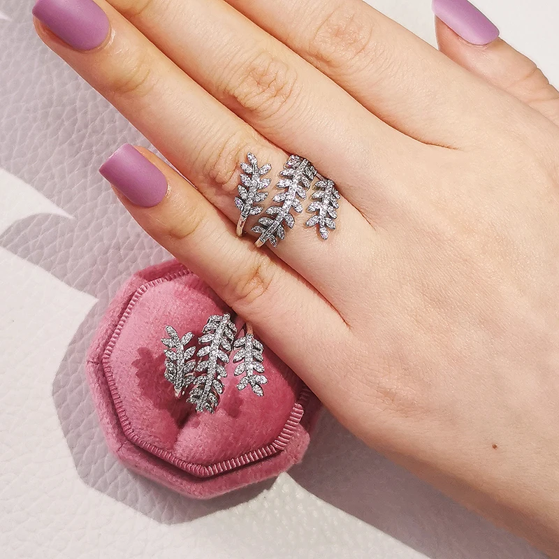 2021 New Arrival Luxury Fashion Solid 925 Sterling Silver Adjustable Ring For Women Girl Valentine's Day Gift Lady Jewelry Z3 - Image 5