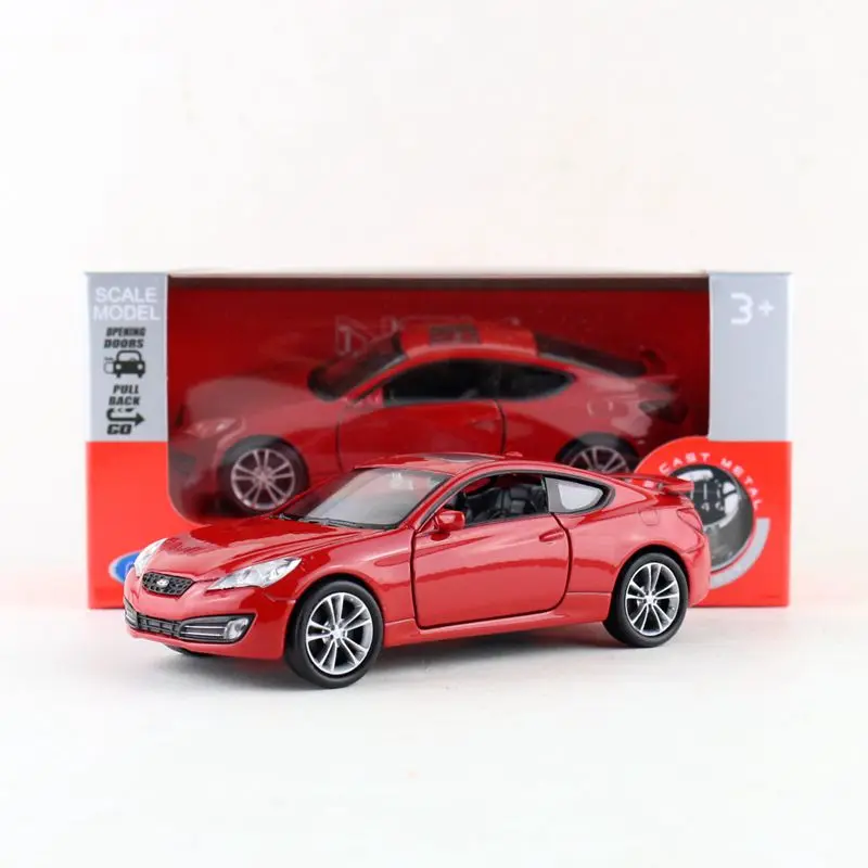 1:36 Масштаб 2009 Hyundai Genesis Coupe спортивный игрушечный автомобиль WELLY литая модель