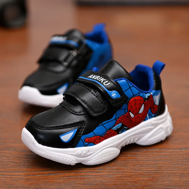 Модная обувь для мальчиков, обувь для человека-паука, kinderschune chaussure garcon basket, зимние кроссовки для бега, большие размеры 27-37 - Цвет: as same picture