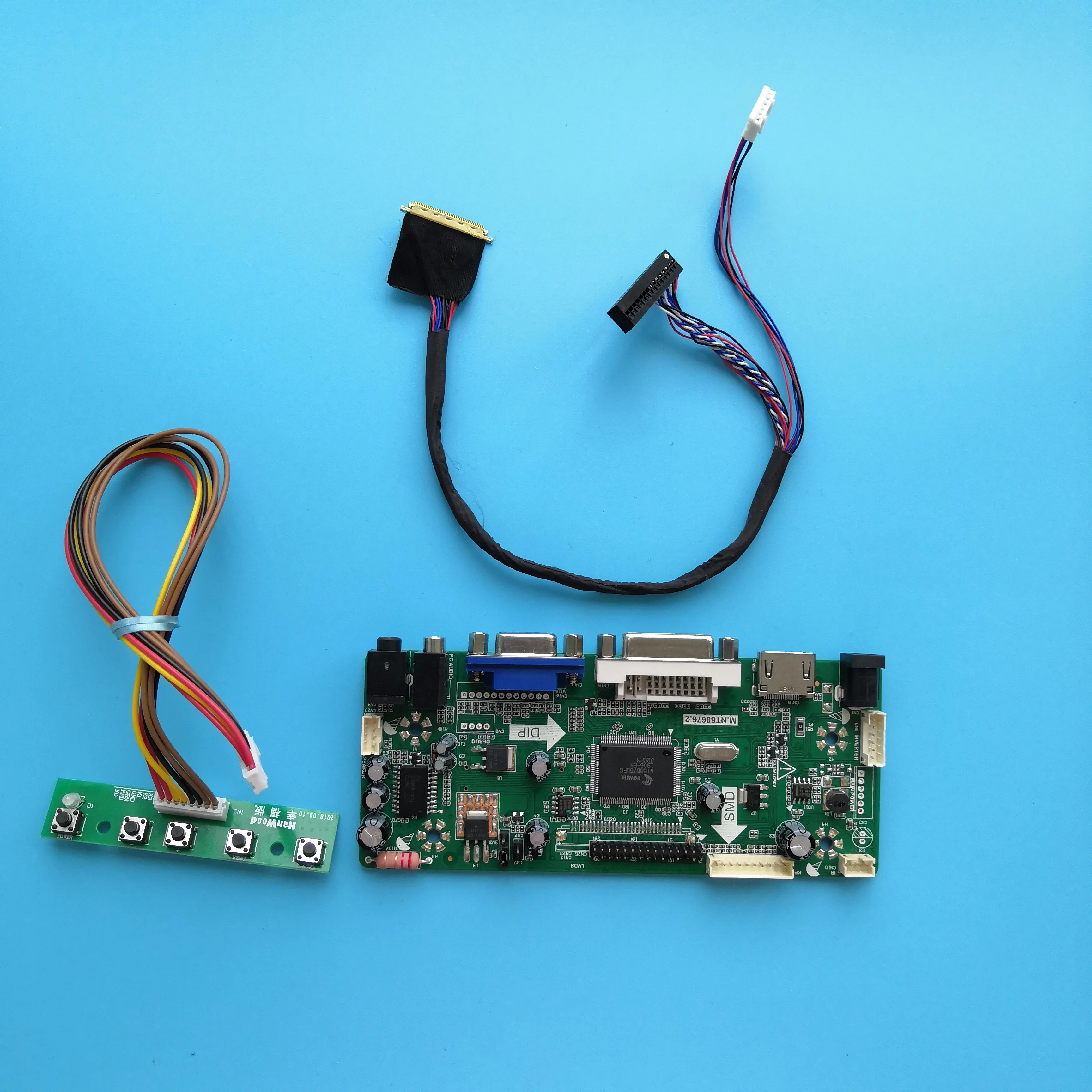 HDMI DVI VGA LCD LED Controller Board Kit DIY for LTN140AT26 1366X768
