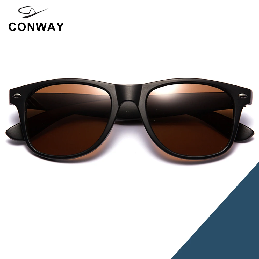 Conway, винтажные брендовые дизайнерские солнцезащитные очки для мужчин и женщин, поляризованный Ультрафиолетовый блок, солнцезащитные очки с чехлом, несколько цветов на выбор