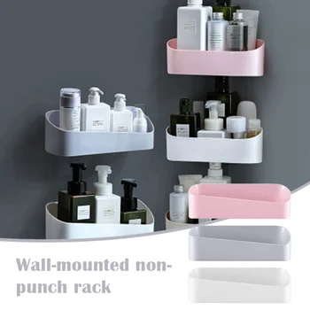 

Bathroom Organizer Storage Shelf Rack Wall-mounted Perforation-free Traceless Toilet Kitchen Storage Rack FP8