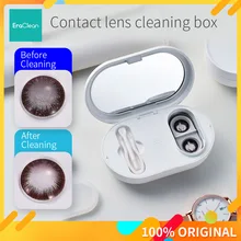 Yeni Eraclean kontakt Lens ultrasonik temizleme makinesi yüksek frekanslı 56000 Hz frekans titreşim zamanlama şarj edilebilir elektrikli süpürge