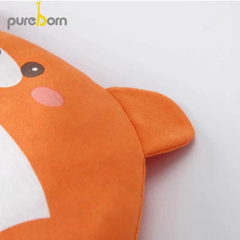 Pureborn детская подушка для придания формы, подушка для малышей, дышащая стереофоническая Подушка с плоской головкой для защиты новорожденных, детское постельное белье