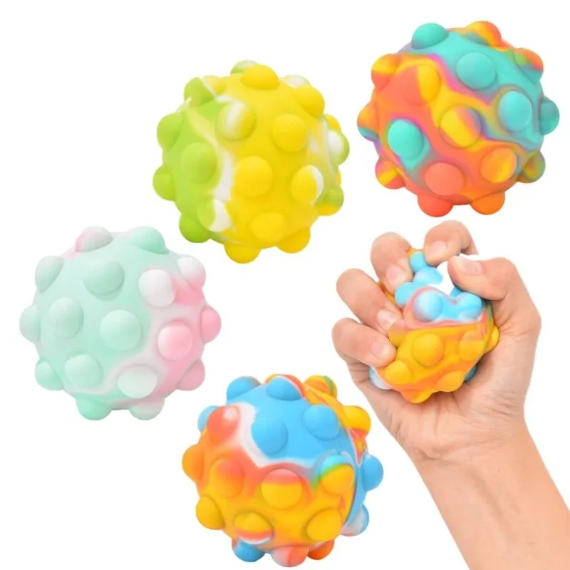 Новинка 3D мяч для снятия стресса цветные антистрессовые ДНК-шарики детей и